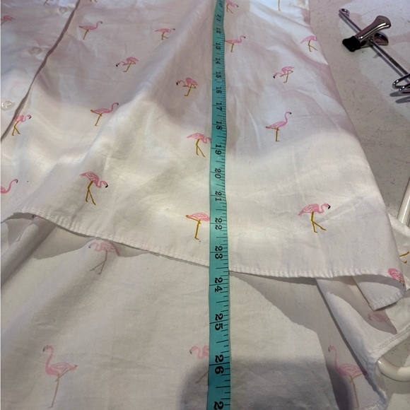 Jak & Rae Flamingo Print Shirt size Medium - Picture 10 of 10